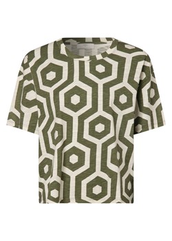 Fynch-Hatton T-shirt damski Kobiety Bawełna piaskowy wzorzysty ze sklepu vangraaf w kategorii Bluzki damskie - zdjęcie 152884651