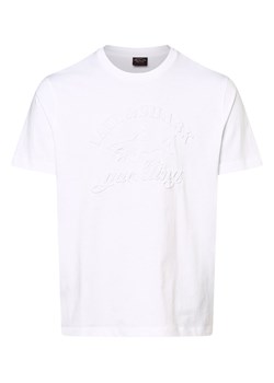 Paul & Shark T-shirt męski Mężczyźni Bawełna biały jednolity ze sklepu vangraaf w kategorii T-shirty męskie - zdjęcie 152884653