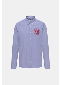 LA MARTINA Koszula - Niebieski ciemny - Mężczyzna - XL (XL) ze sklepu Halfprice w kategorii Koszule męskie - zdjęcie 152885644