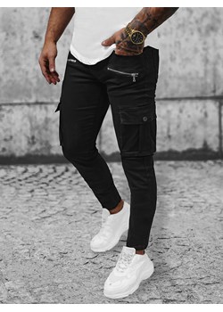 Spodnie jeansowe męskie czarne OZONEE NB/MP0123N ze sklepu ozonee.pl w kategorii Jeansy męskie - zdjęcie 152907603