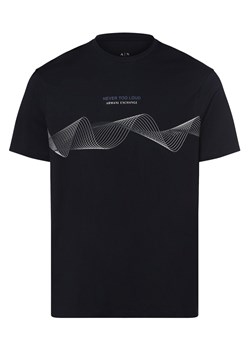 Armani Exchange T-shirt męski Mężczyźni Bawełna granatowy nadruk ze sklepu vangraaf w kategorii T-shirty męskie - zdjęcie 152937761
