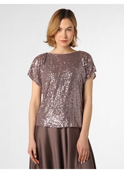 Swing Damska koszulka z cekinami Kobiety Sztuczne włókno taupe jednolity ze sklepu vangraaf w kategorii Bluzki damskie - zdjęcie 152937802