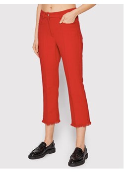Marella Spodnie materiałowe Locanda 31310721 Czerwony Regular Fit ze sklepu MODIVO w kategorii Spodnie damskie - zdjęcie 152947710