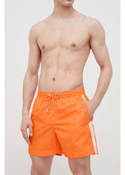 Calvin Klein szorty kąpielowe kolor pomarańczowy ze sklepu ANSWEAR.com w kategorii Kąpielówki - zdjęcie 152948943