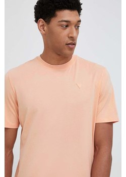 Guess t-shirt HEDLEY męski kolor pomarańczowy gładki Z2YI12 JR06K ze sklepu ANSWEAR.com w kategorii T-shirty męskie - zdjęcie 152950044