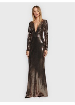 Babylon Sukienka wieczorowa R_MF0221 Złoty Slim Fit ze sklepu MODIVO w kategorii Sukienki - zdjęcie 152986563