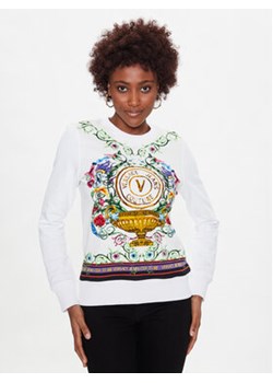 Versace Jeans Couture Bluza 74HAI3A9 Biały Regular Fit ze sklepu MODIVO w kategorii Bluzy damskie - zdjęcie 152990332