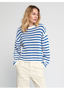 Sinsay - Sweter z ozdobnym splotem - Niebieski ze sklepu Sinsay w kategorii Swetry damskie - zdjęcie 152993483