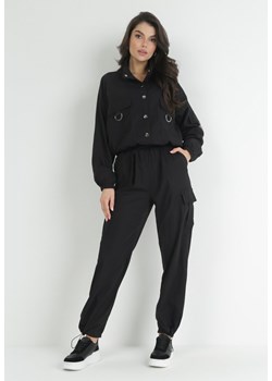 Czarny Komplet 2-częściowy z Kurtką i Spodniami Walla ze sklepu Born2be Odzież w kategorii Komplety i garnitury damskie - zdjęcie 153022970