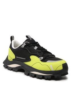 Emporio Armani Sneakersy X4C637 XN168 S744 Czarny ze sklepu MODIVO w kategorii Buty trekkingowe męskie - zdjęcie 153028051