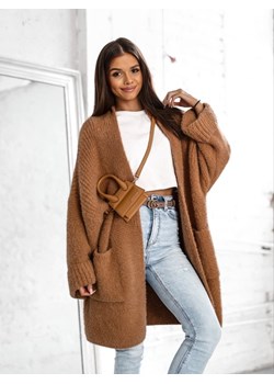 Sweter Flop Karmelowy ze sklepu Lisa Mayo w kategorii Swetry damskie - zdjęcie 153036514