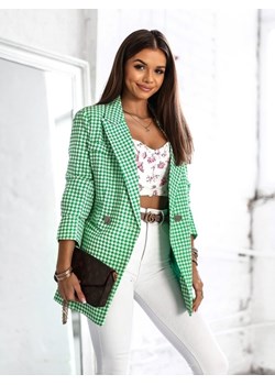 Marynarka Sancho Tweed Zielona ze sklepu Lisa Mayo w kategorii Marynarki damskie - zdjęcie 153036561