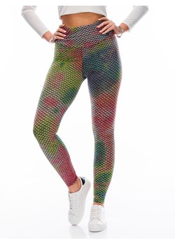Spodnie damskie legginsy 216PLR - jasnoróżowe ze sklepu Edoti w kategorii Spodnie damskie - zdjęcie 153047862