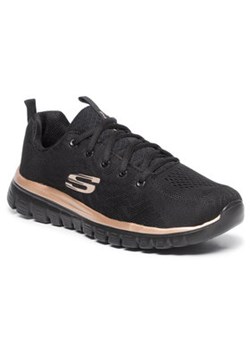 Skechers Buty Get Connected 12615/BKRG Czarny ze sklepu MODIVO w kategorii Buty sportowe damskie - zdjęcie 153057204