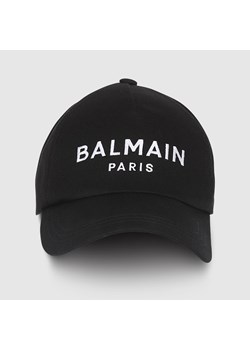 BALMAIN - Czarna czapka z haftowanym logo ze sklepu outfit.pl w kategorii Czapki z daszkiem męskie - zdjęcie 153062854