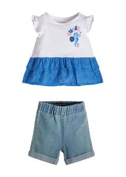 Guess Komplet t-shirt i szorty jeansowe A3GG13 K6YW0 Kolorowy Regular Fit ze sklepu MODIVO w kategorii Odzież dla niemowląt - zdjęcie 153065331