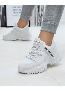 Białe damskie buty sportowe typu sneakersy Povilpo ze sklepu royalfashion.pl w kategorii Buty sportowe damskie - zdjęcie 153065682