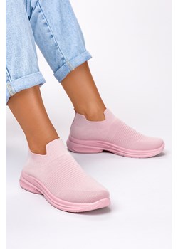 Różowe sneakersy Casu buty sportowe slip on 35-3-22-P/8 ze sklepu Casu.pl w kategorii Buty sportowe damskie - zdjęcie 153090514
