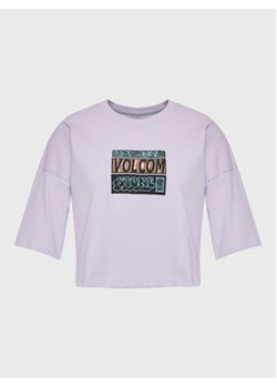 Volcom T-Shirt Drumstone B3512310 Fioletowy Regular Fit ze sklepu MODIVO w kategorii Bluzki damskie - zdjęcie 153117953