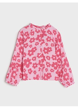 Sinsay - Koszula z bufiastymi rękawami - Różowy ze sklepu Sinsay w kategorii Bluzki dziewczęce - zdjęcie 153128671