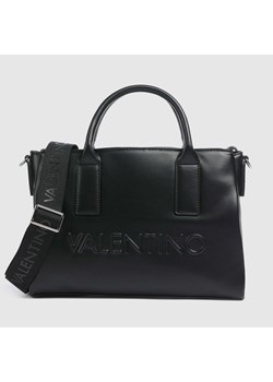 VALENTINO SPA - Czarna torba z tłoczonym logo HOLIDAY RE SHOPPING ze sklepu outfit.pl w kategorii Kuferki - zdjęcie 153132883