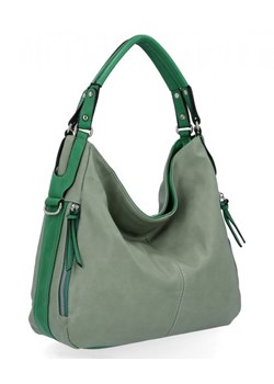 Duża Torebka Damska XL firmy Hernan Jasno Zielona (kolory) ze sklepu PaniTorbalska w kategorii Torby Shopper bag - zdjęcie 153133980