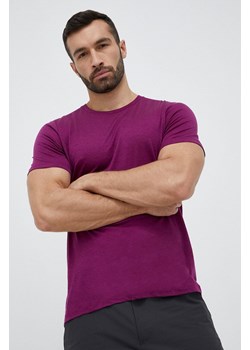 Icebreaker t-shirt sportowy Tech Lite II kolor fioletowy gładki ze sklepu ANSWEAR.com w kategorii T-shirty męskie - zdjęcie 153144444