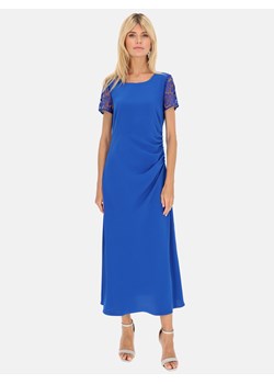 Wieczorowa sukienka z koronkowymi rękawami L'AF Sapphire ze sklepu Eye For Fashion w kategorii Sukienki - zdjęcie 153144641