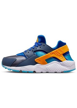 Buty Nike Air Huarache Run Jr 654275 422 niebieskie ze sklepu ButyModne.pl w kategorii Buty sportowe dziecięce - zdjęcie 153147803