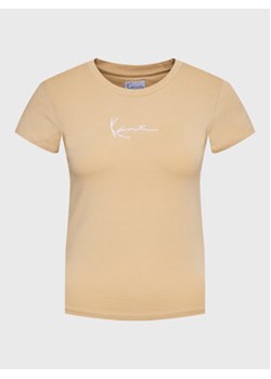 Karl Kani T-Shirt Small Signature 6130617 Beżowy Regular Fit ze sklepu MODIVO w kategorii Bluzki damskie - zdjęcie 153168530
