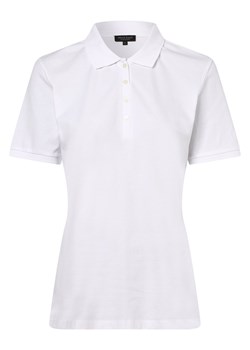 Marie Lund Damska koszulka polo Kobiety Bawełna biały jednolity ze sklepu vangraaf w kategorii Bluzki damskie - zdjęcie 153187843