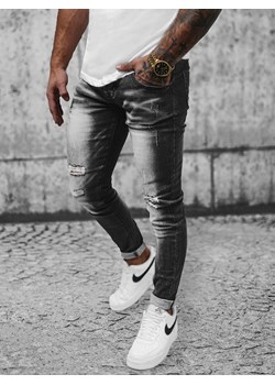 Spodnie jeansowe męskie czarne OZONEE NB/MP0024NZ ze sklepu ozonee.pl w kategorii Jeansy męskie - zdjęcie 153198770
