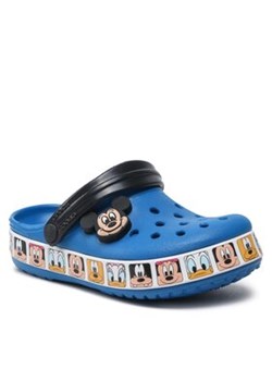 Crocs Klapki Fl Mickey Mouse Band Clog T 207718 Niebieski ze sklepu MODIVO w kategorii Klapki dziecięce - zdjęcie 153200243
