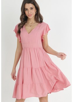 Ciemnoróżowa Sukienka Callirea ze sklepu Born2be Odzież w kategorii Sukienki - zdjęcie 153232573