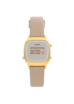 Casio Zegarek Vintage LA670WEFL-9EF Beżowy ze sklepu MODIVO w kategorii Zegarki - zdjęcie 153236711