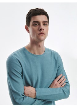 Reserved - Bawełniany sweter - Turkusowy ze sklepu Reserved w kategorii Swetry męskie - zdjęcie 153244074