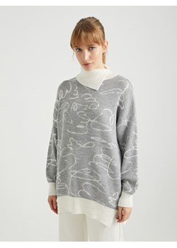 BGN Sweter w kolorze szaro-białym ze sklepu Limango Polska w kategorii Swetry damskie - zdjęcie 153248934