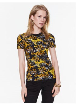 Versace Jeans Couture T-Shirt 74HAH608 Czarny Slim Fit ze sklepu MODIVO w kategorii Bluzki damskie - zdjęcie 153249984