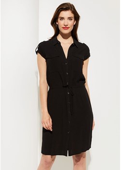 COMMA Czarna koszulowa sukienka (34) ze sklepu SUPELO w kategorii Sukienki - zdjęcie 153253431