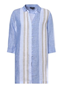 Franco Callegari Damska bluzka lniana Kobiety len niebieski w paski ze sklepu vangraaf w kategorii Koszule damskie - zdjęcie 153275754