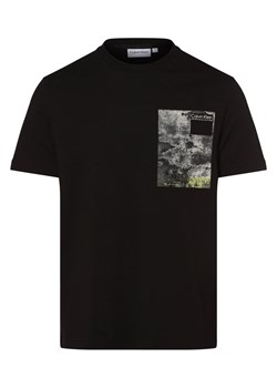 Calvin Klein T-shirt męski Mężczyźni Bawełna czarny nadruk ze sklepu vangraaf w kategorii T-shirty męskie - zdjęcie 153288233