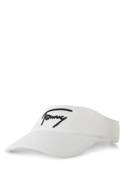 Tommy Jeans Damska czapka z daszkiem Kobiety Sztuczne włókno biały wypukły wzór tkaniny ze sklepu vangraaf w kategorii Czapki z daszkiem damskie - zdjęcie 153288314