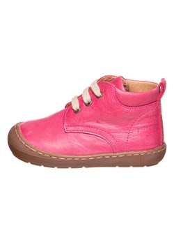 POM POM Skórzane sneakersy w kolorze różowym ze sklepu Limango Polska w kategorii Półbuty dziecięce - zdjęcie 153289402