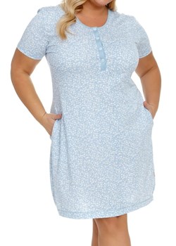 Koszula Nocna Doctor Nap TB.5159 FLOWERS niebieska ze sklepu bodyciao w kategorii Koszule nocne - zdjęcie 153291131