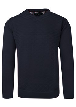 Sweter Bawełniany - Bartex - Okrągły Dekolt - Granatowy SWKOWbrtx0017granatwzU ze sklepu JegoSzafa.pl w kategorii Swetry męskie - zdjęcie 153341893