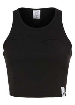 adidas Sportswear Top damski Kobiety Bawełna czarny jednolity ze sklepu vangraaf w kategorii Bluzki damskie - zdjęcie 153352062
