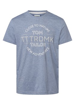 Tom Tailor T-shirt męski Mężczyźni niebieski nadruk ze sklepu vangraaf w kategorii T-shirty męskie - zdjęcie 153352091