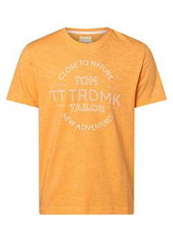 Tom Tailor T-shirt męski Mężczyźni pomarańczowy nadruk ze sklepu vangraaf w kategorii T-shirty męskie - zdjęcie 153352092