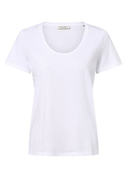 Marc O'Polo T-shirt damski Kobiety Bawełna biały jednolity ze sklepu vangraaf w kategorii Bluzki damskie - zdjęcie 153352102