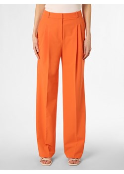 HUGO Spodnie Kobiety Sztuczne włókno pomarańczowy jednolity ze sklepu vangraaf w kategorii Spodnie damskie - zdjęcie 153352171